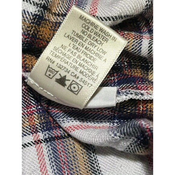 Anthropologie Cloth Stone Plaid Button Up Shirt Women XS - Picture 4 of 7